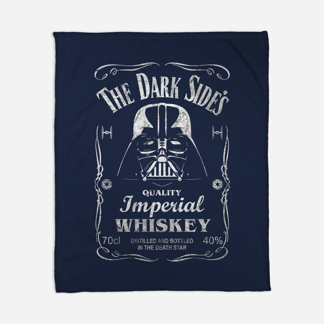 The Dark Side's Whiskey-None-Fleece-Blanket-NMdesign