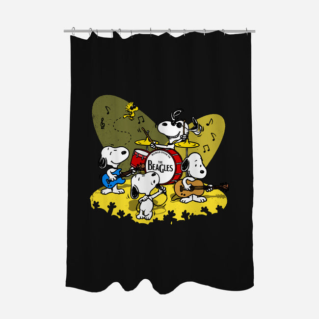 The Beagles-None-Polyester-Shower Curtain-drbutler