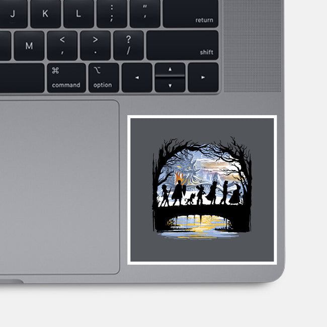 The Fellowship Of The Dungeons-None-Glossy-Sticker-zascanauta