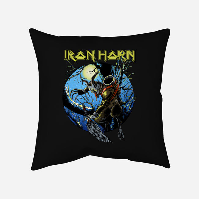 Iron Horn-None-Removable Cover-Throw Pillow-joerawks