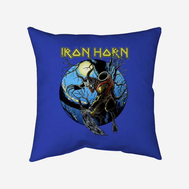 Iron Horn-None-Removable Cover-Throw Pillow-joerawks