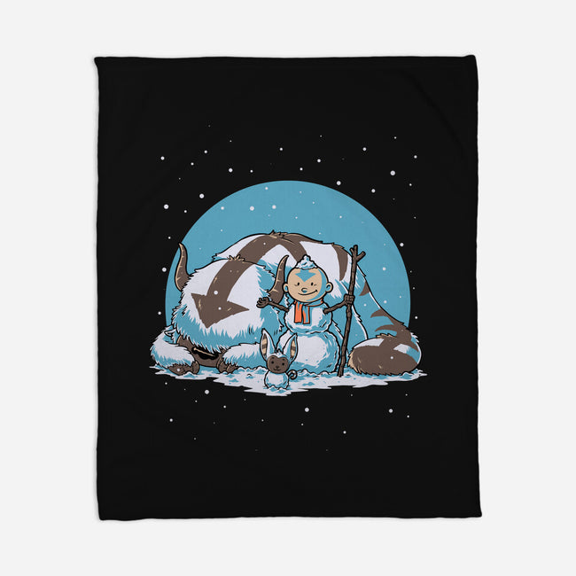 Snow Fun Bender-None-Fleece-Blanket-Studio Mootant
