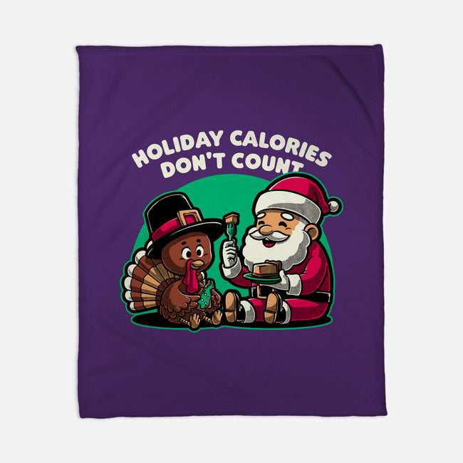 Holiday Food Calories-None-Fleece-Blanket-Studio Mootant