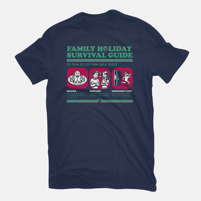 Family Holiday Survival Guide-Mens-Basic-Tee-Studio Mootant