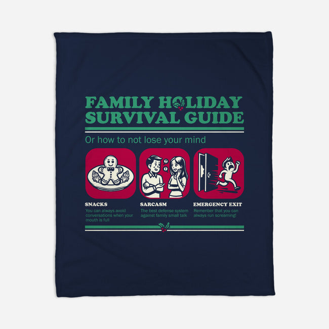 Family Holiday Survival Guide-None-Fleece-Blanket-Studio Mootant