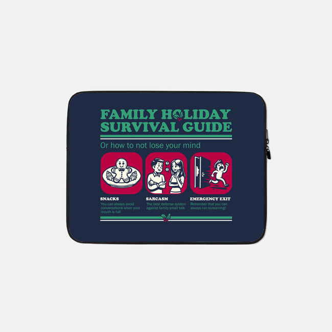 Family Holiday Survival Guide-None-Zippered-Laptop Sleeve-Studio Mootant