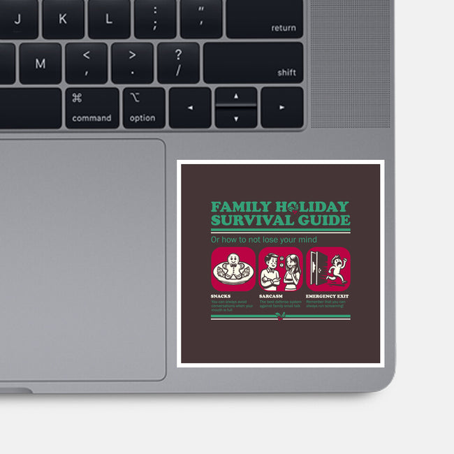 Family Holiday Survival Guide-None-Glossy-Sticker-Studio Mootant
