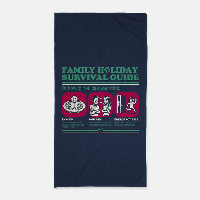 Family Holiday Survival Guide-None-Beach-Towel-Studio Mootant