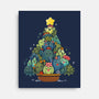 Succulents Xmas Tree-None-Stretched-Canvas-Vallina84