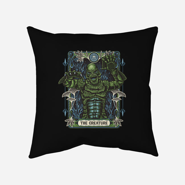The Creature-None-Removable Cover-Throw Pillow-momma_gorilla