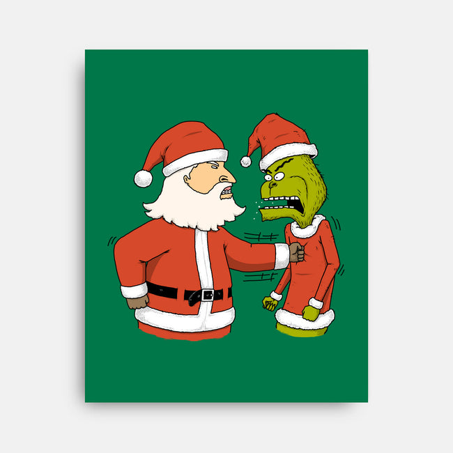 Christmas Battle-None-Stretched-Canvas-pigboom
