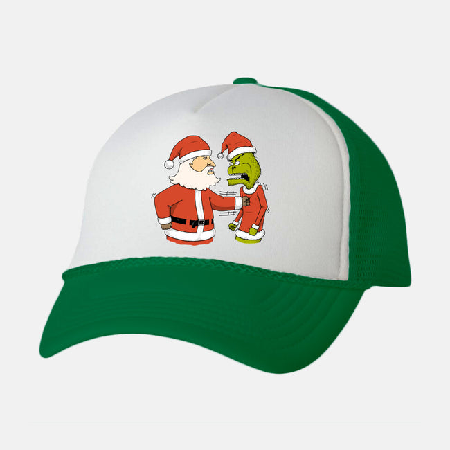 Christmas Battle-Unisex-Trucker-Hat-pigboom