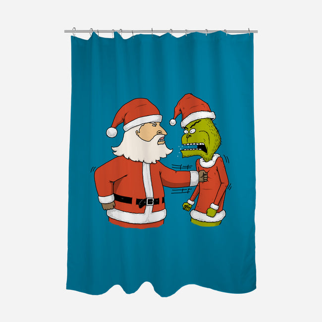 Christmas Battle-None-Polyester-Shower Curtain-pigboom