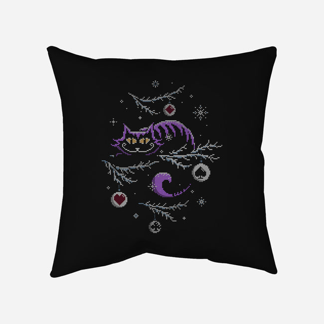 Winter Wonder Cat Sweater-None-Removable Cover-Throw Pillow-katiestack.art