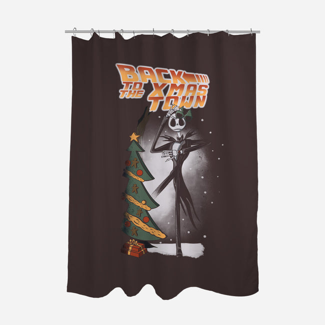 Back To The Xmas Town-None-Polyester-Shower Curtain-Claudia