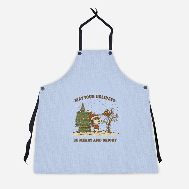 Merry And Bright-Unisex-Kitchen-Apron-kg07