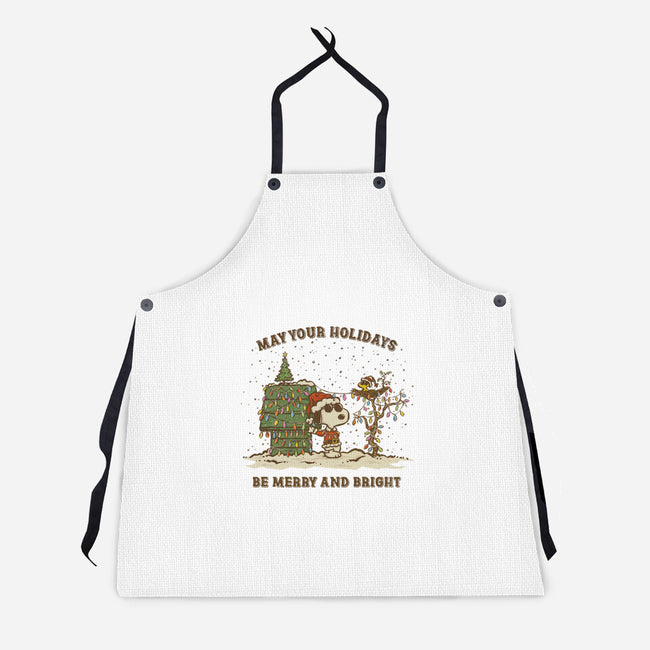 Merry And Bright-Unisex-Kitchen-Apron-kg07