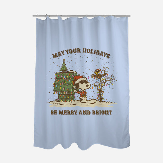 Merry And Bright-None-Polyester-Shower Curtain-kg07