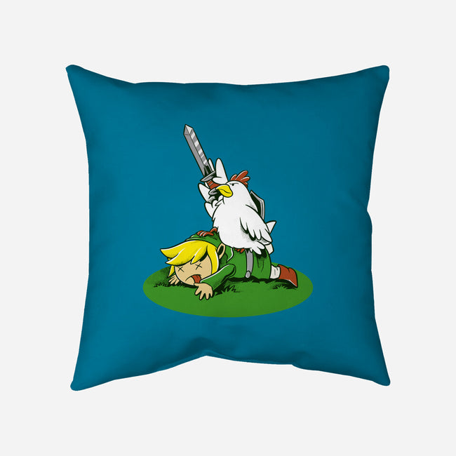 The Real Savior Chicken Game-None-Removable Cover w Insert-Throw Pillow-LtonStudio