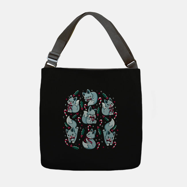 Winter Foxes-None-Adjustable Tote-Bag-Vallina84