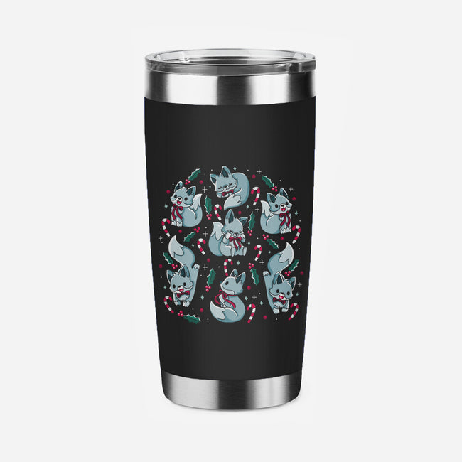 Winter Foxes-None-Stainless Steel Tumbler-Drinkware-Vallina84