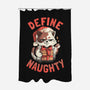 Santa Define Naughty-None-Polyester-Shower Curtain-eduely