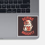 Santa Define Naughty-None-Glossy-Sticker-eduely