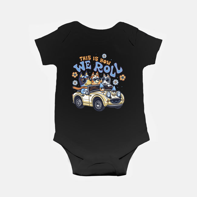This Is How We Roll-Baby-Basic-Onesie-momma_gorilla