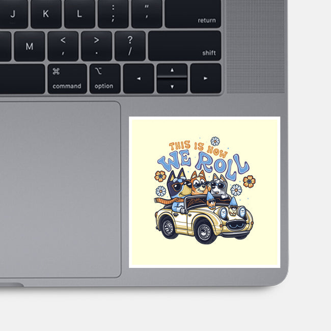 This Is How We Roll-None-Glossy-Sticker-momma_gorilla