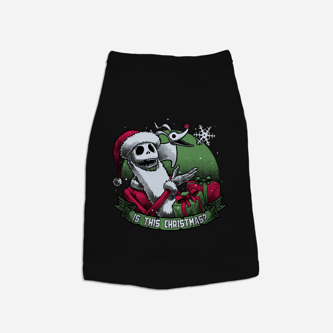 Skeleton Christmas Halloween-Dog-Basic-Pet Tank-Studio Mootant