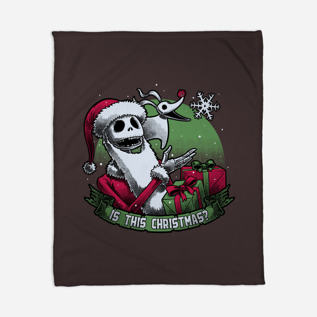 Skeleton Christmas Halloween-None-Fleece-Blanket-Studio Mootant