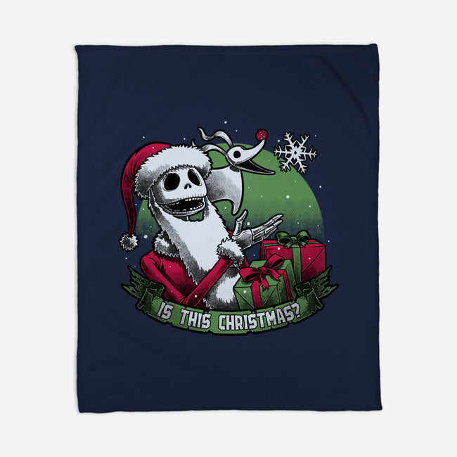Skeleton Christmas Halloween-None-Fleece-Blanket-Studio Mootant