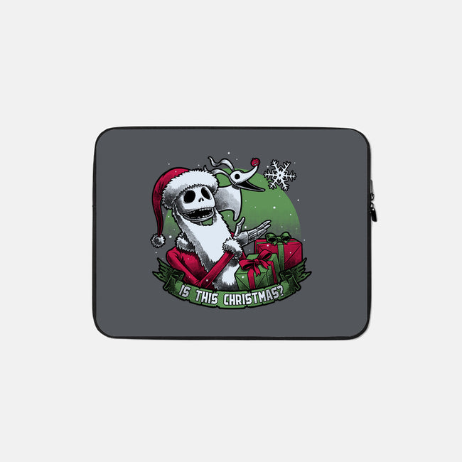 Skeleton Christmas Halloween-None-Zippered-Laptop Sleeve-Studio Mootant