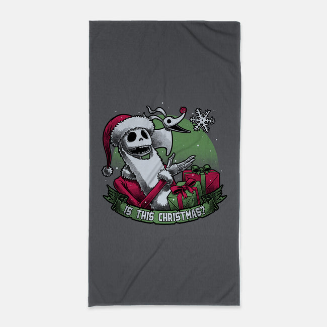 Skeleton Christmas Halloween-None-Beach-Towel-Studio Mootant