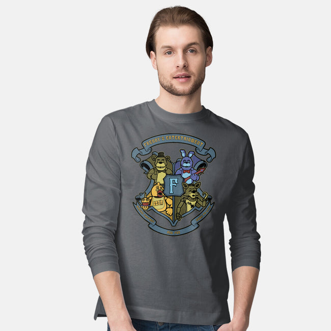 Freddy's Entertainment-Mens-Long Sleeved-Tee-Astrobot Invention