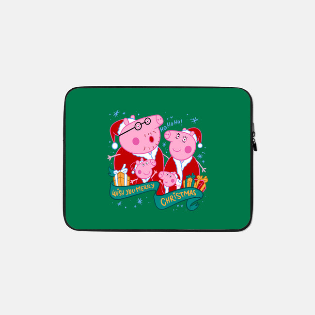 Christmas Family-None-Zippered-Laptop Sleeve-spoilerinc