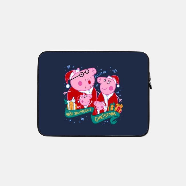 Christmas Family-None-Zippered-Laptop Sleeve-spoilerinc