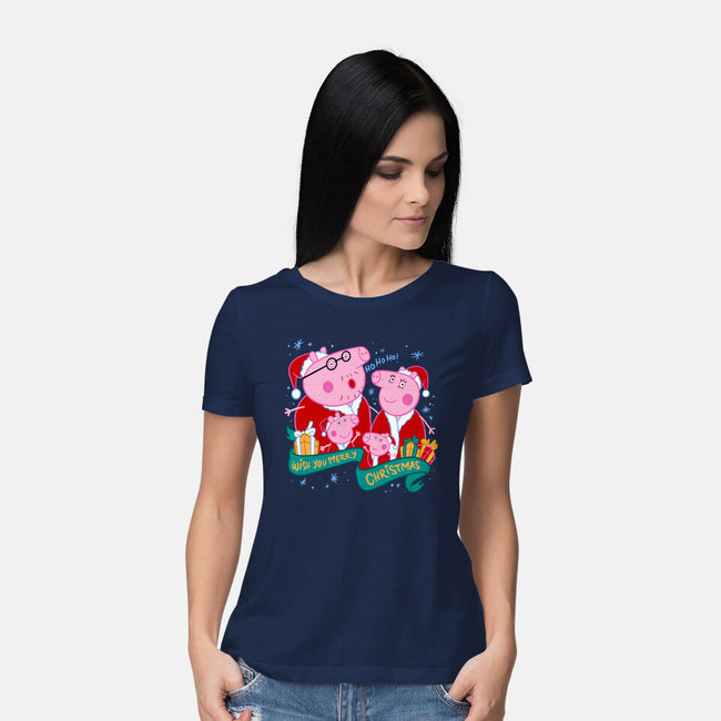 Christmas Family-Womens-Basic-Tee-spoilerinc