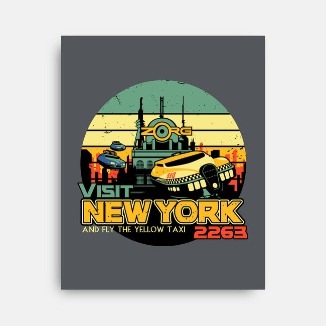 Visit New York 2263-None-Stretched-Canvas-daobiwan