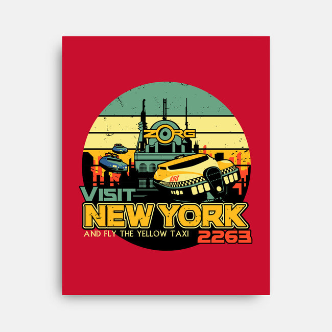 Visit New York 2263-None-Stretched-Canvas-daobiwan