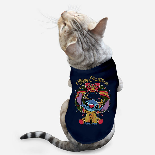 Stitch Christimas-Cat-Basic-Pet Tank-Nihon Bunka