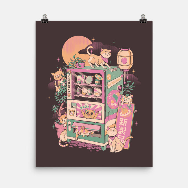 Cat Vending Machine-None-Matte-Poster-ilustrata