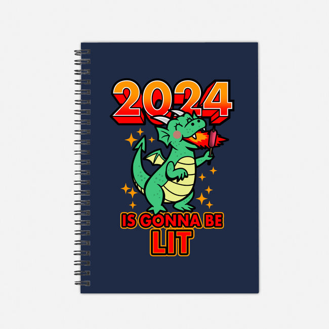2024 Is Gonna Be Lit-None-Dot Grid-Notebook-Boggs Nicolas