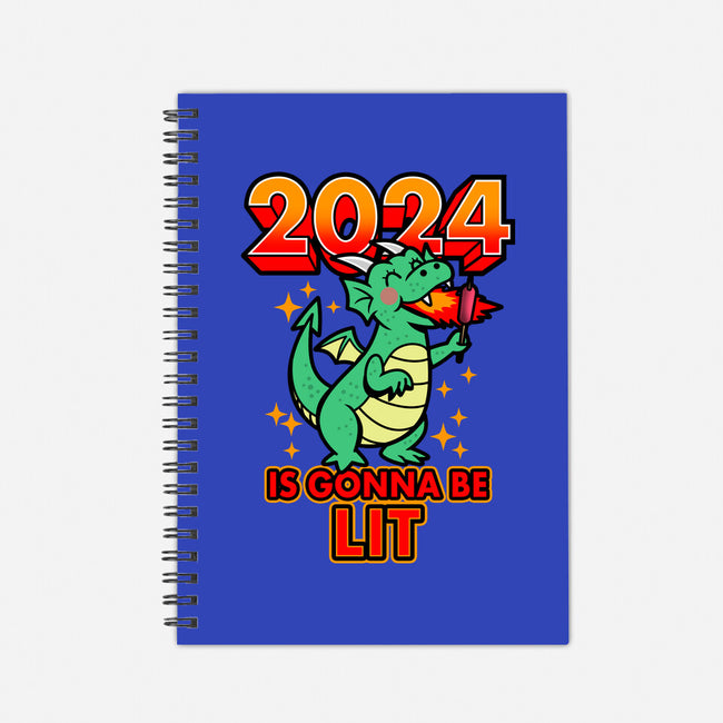 2024 Is Gonna Be Lit-None-Dot Grid-Notebook-Boggs Nicolas