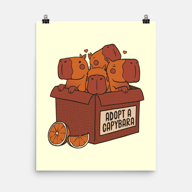 Adopt A Capybara-None-Matte-Poster-tobefonseca