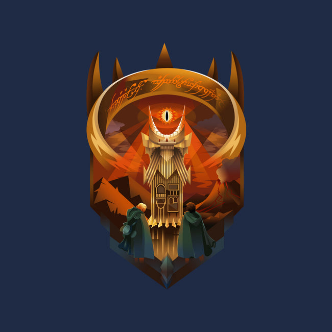 Art Deco Dark Tower-Mens-Basic-Tee-daobiwan