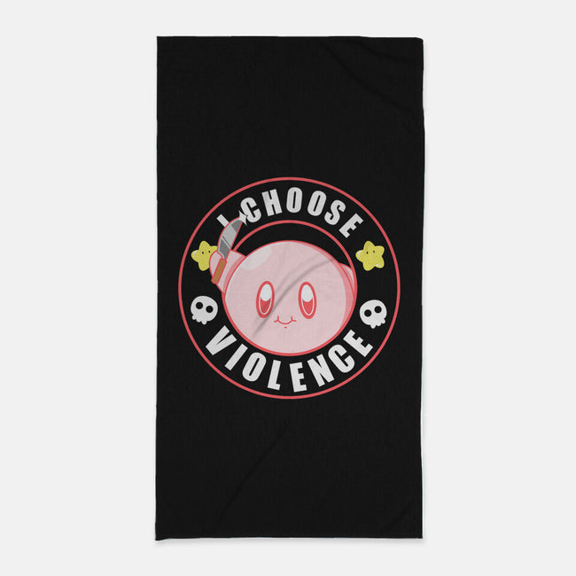 Kirby's Violence-None-Beach-Towel-Tri haryadi