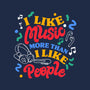 I Like Music More-None-Removable Cover-Throw Pillow-tobefonseca