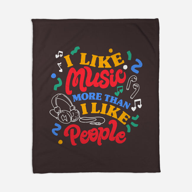 I Like Music More-None-Fleece-Blanket-tobefonseca
