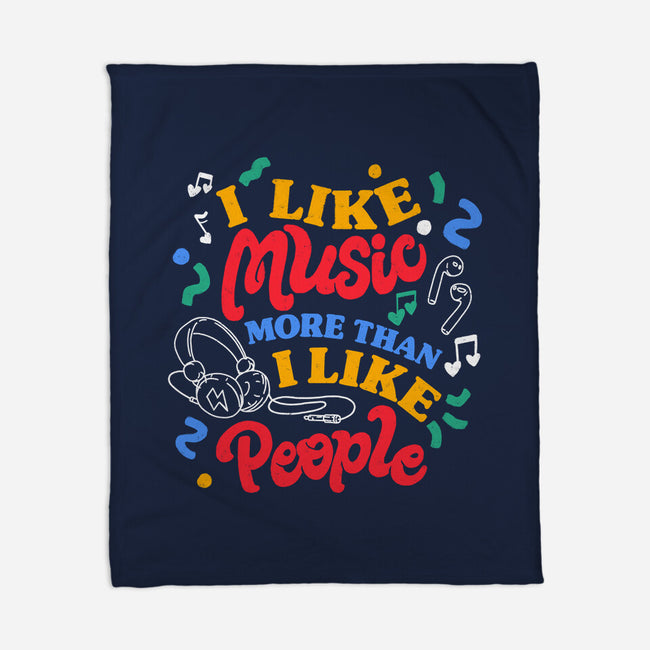 I Like Music More-None-Fleece-Blanket-tobefonseca